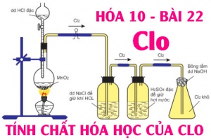 Tính chất hóa học của Clo (Cl), bài tập về Clo - hóa 10 bài 22